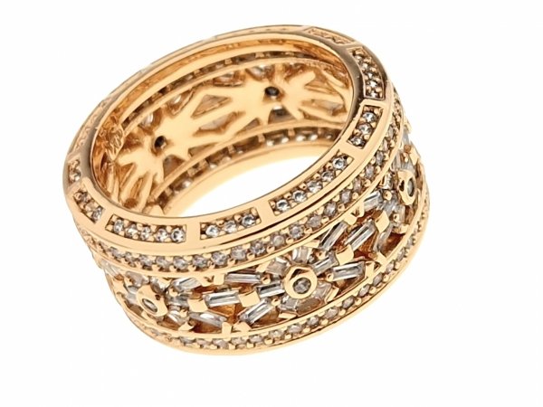 gold ring 18,60mm. gold-plated engagement xuping