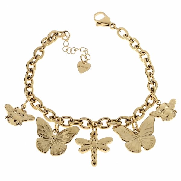 BRACELET GOLD CELEBRITY STAINLESS STEEL