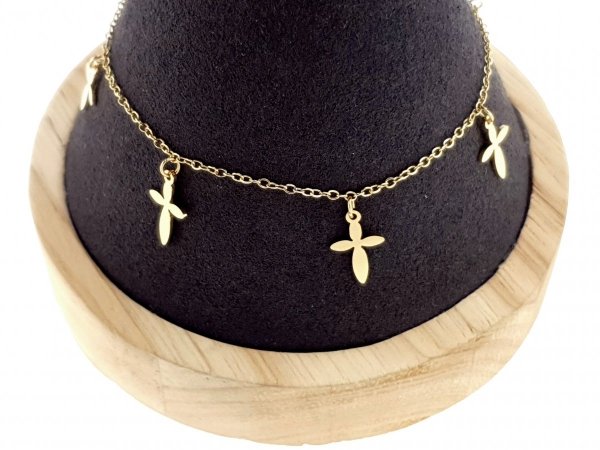 BRACELET GOLD CELEBRITY STAINLESS STEEL