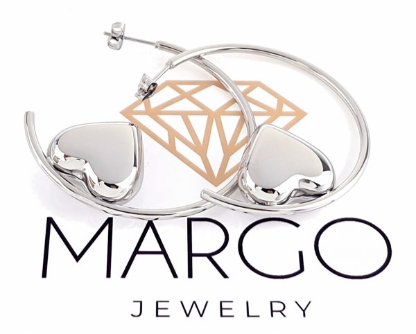 gold earrings made of stainless steel