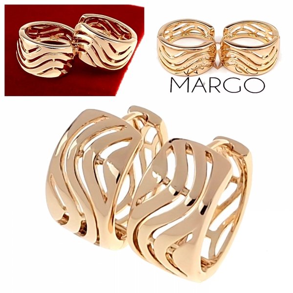 gold plated earrings with exclusive cubic zirconia