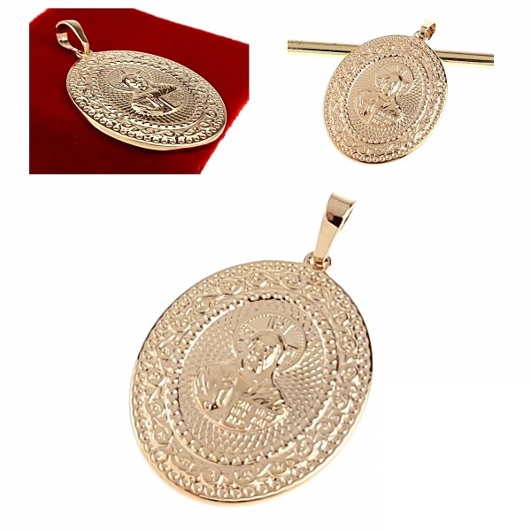 gold pendant 18k shiny xuping