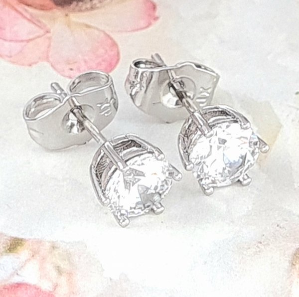 gold plated earrings with exclusive cubic zirconia