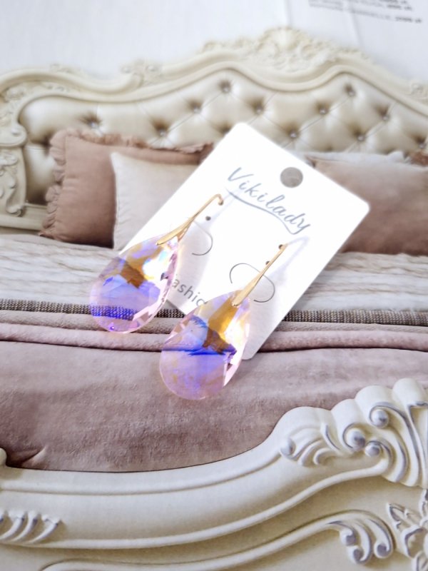gold plated earrings with exclusive cubic zirconia