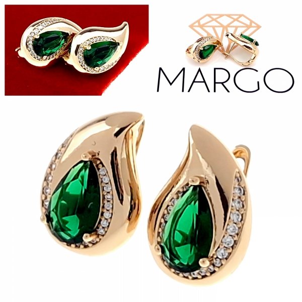 exclusive swarovski gold-plated earrings
