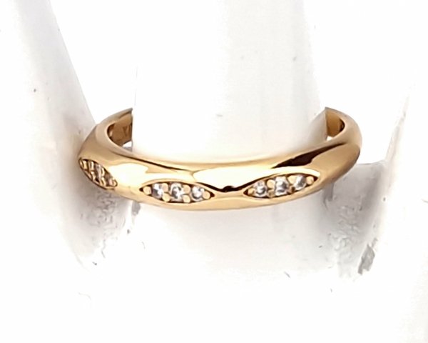 gold ring 18,60mm. gold-plated engagement xuping