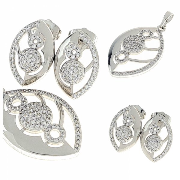 18k gold plated set pendant earrings xuping