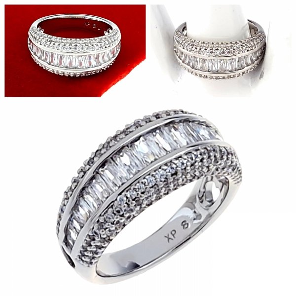gold ring 18,60mm. gold-plated engagement xuping
