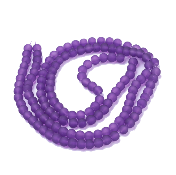 Glass beads faceted strands
