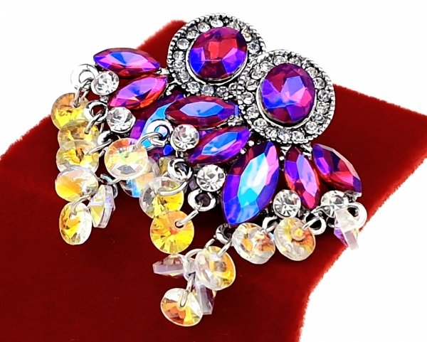 gold plated earrings with exclusive cubic zirconia