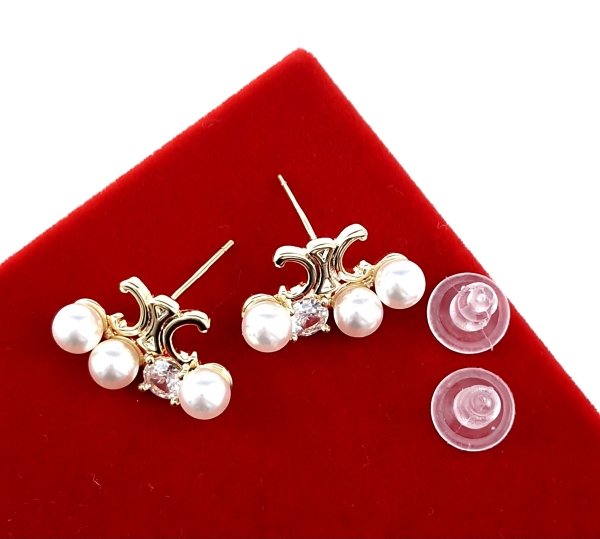 gold plated earrings with exclusive cubic zirconia