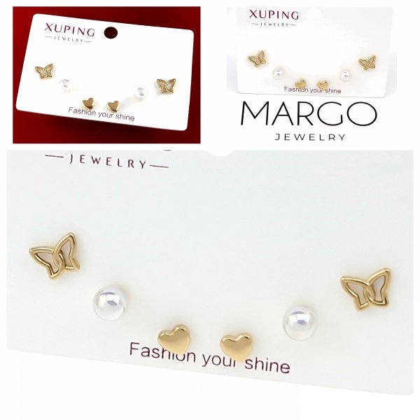 gold plated earrings with exclusive cubic zirconia