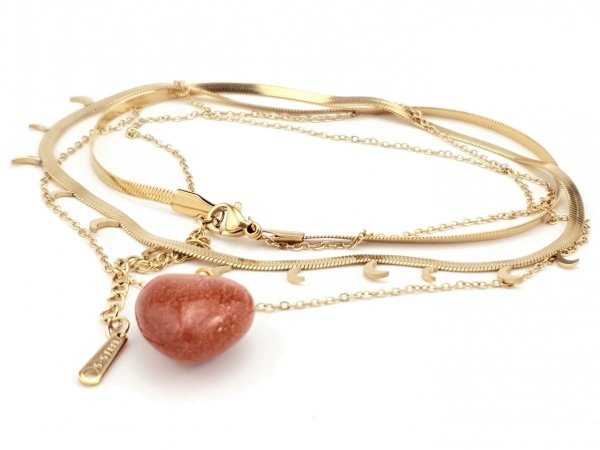 GOLD CHAIN NECKLACE celebrity STAINLESS STEEL