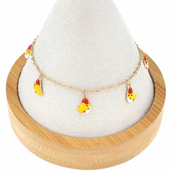 gold bracelet for a gold-plated leg
