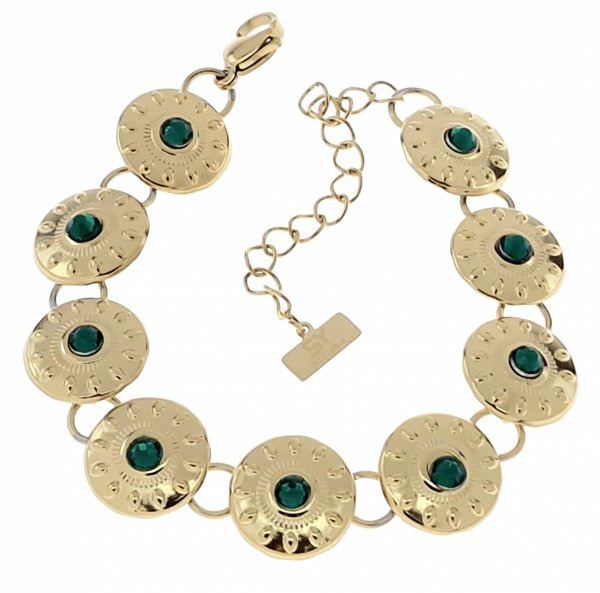 BRACELET GOLD CELEBRITY STAINLESS STEEL