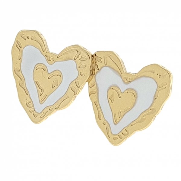 gold earrings made of stainless steel