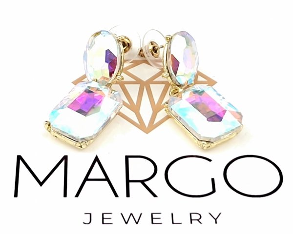gold plated earrings with exclusive cubic zirconia