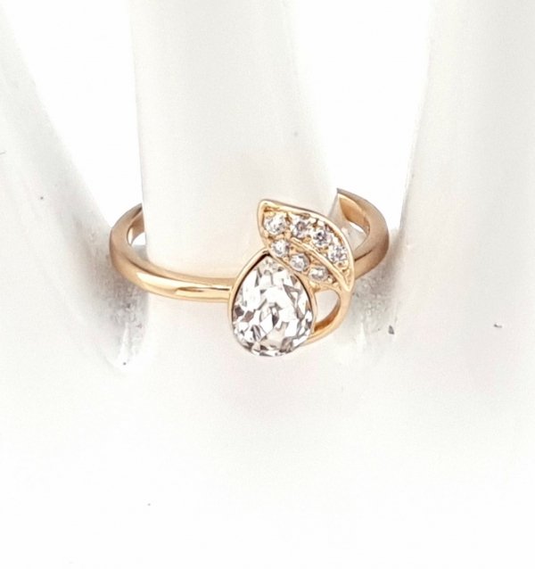 gold ring 18,60mm. gold-plated engagement xuping