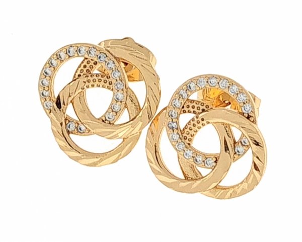 18k gold plated set pendant earrings xuping