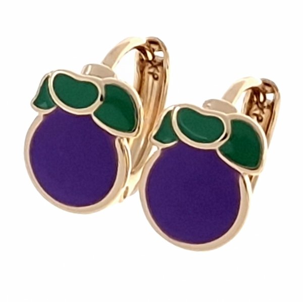 exclusive swarovski gold-plated earrings