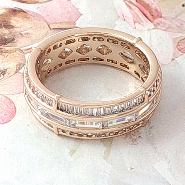 gold ring 18,60mm. gold-plated engagement xuping