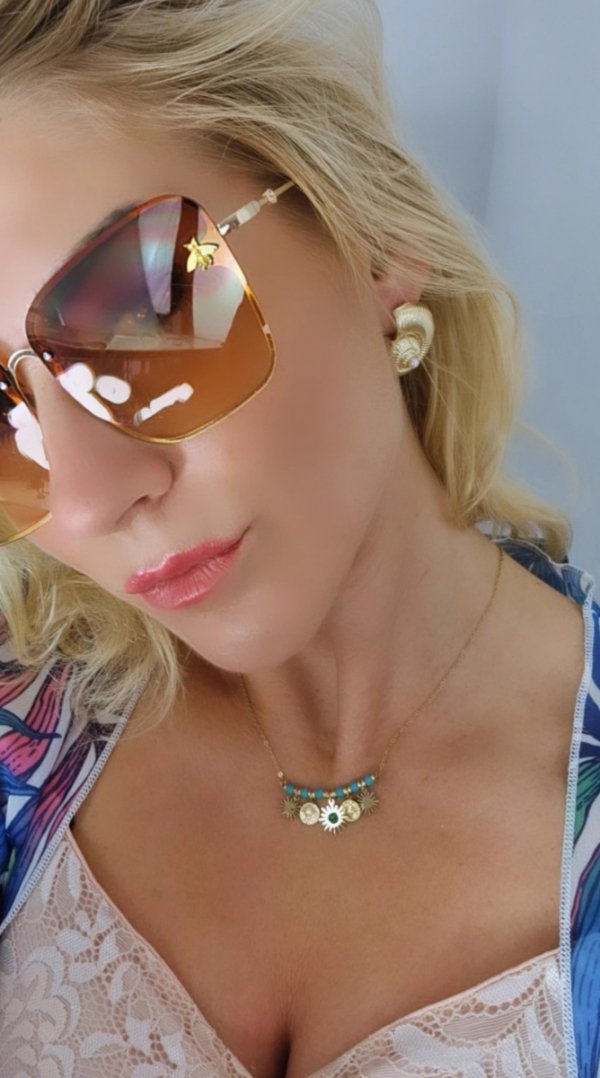 GOLD CHAIN NECKLACE celebrity STAINLESS STEEL