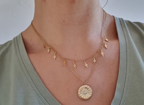 GOLD CHAIN NECKLACE celebrity STAINLESS STEEL