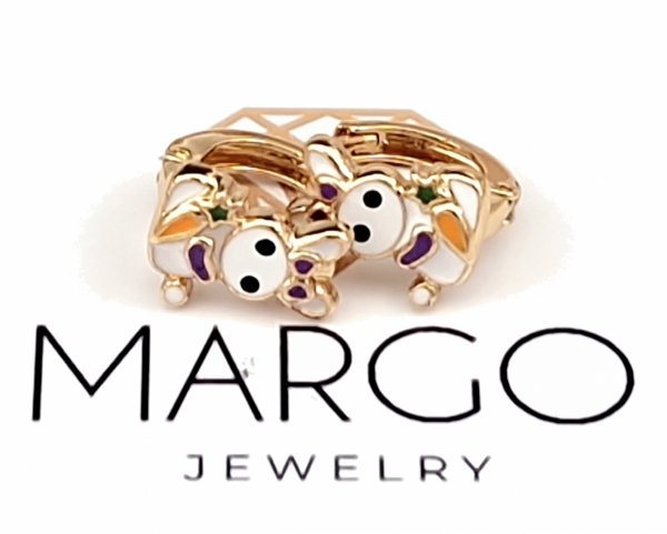 gold plated earrings with exclusive cubic zirconia