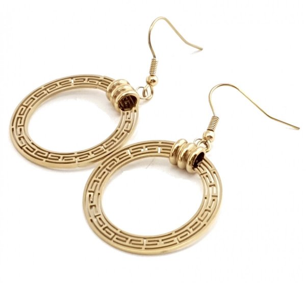 EARRINGS SILVER STAINLESS STEEL CELEBRITY