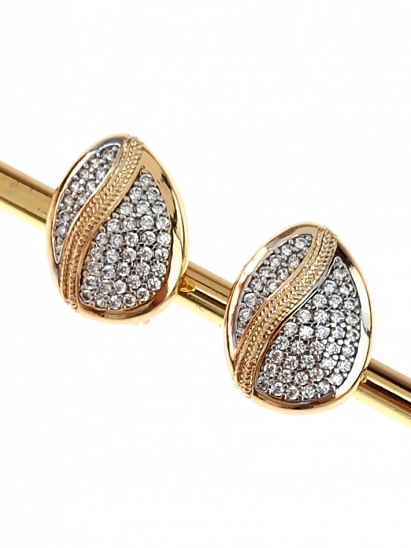 exclusive swarovski gold-plated earrings