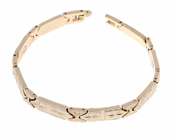 gold bracelet for a gold-plated leg