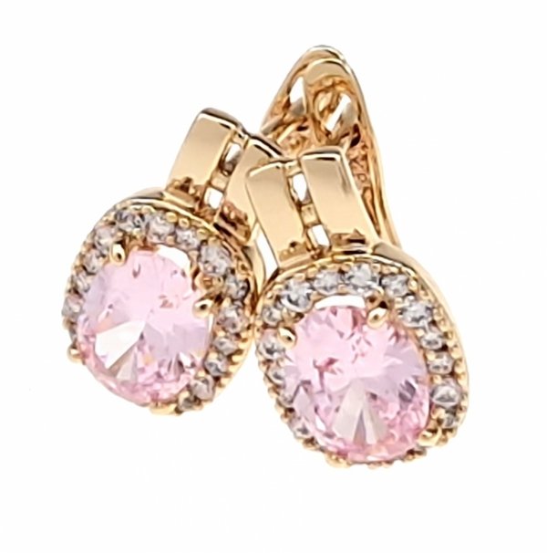 exclusive swarovski gold-plated earrings