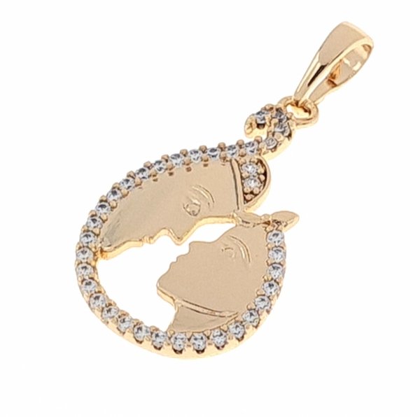 gold pendant 18k shiny xuping