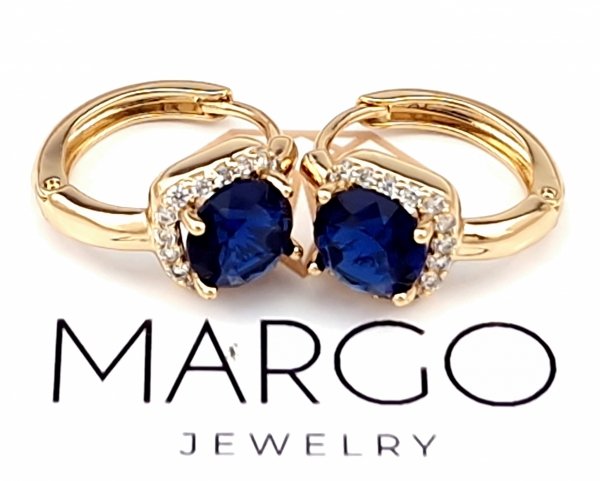 exclusive swarovski gold-plated earrings