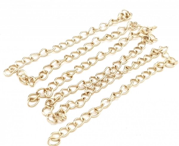  sz14 Przedłużka 4,5cm do bransoletki łańcuszka stal chirurgiczna