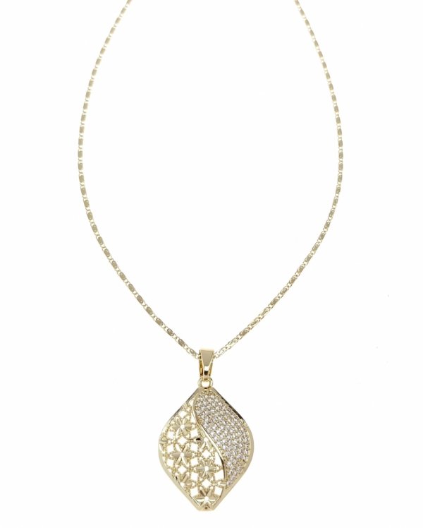 530d Złoty łańcuszek naszyjnik 50cm pozłacany 14k 