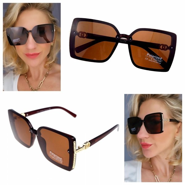 ok48 Damskie okulary przeciwsłoneczne muchy ozdobne UV400