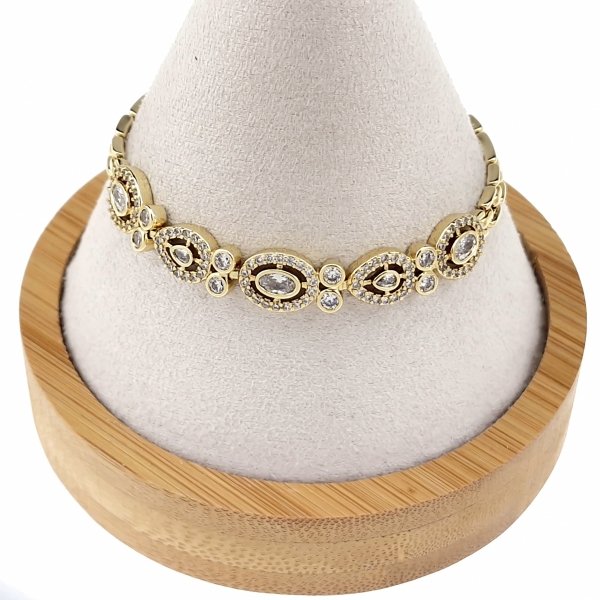 1827 Bransoletka elegancka złota 17cm pozłacana 14k Xuping 