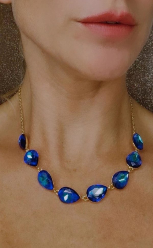 1939f Złoty naszyjnik 41+5 naszyjnik pozłacany 14K kryształek