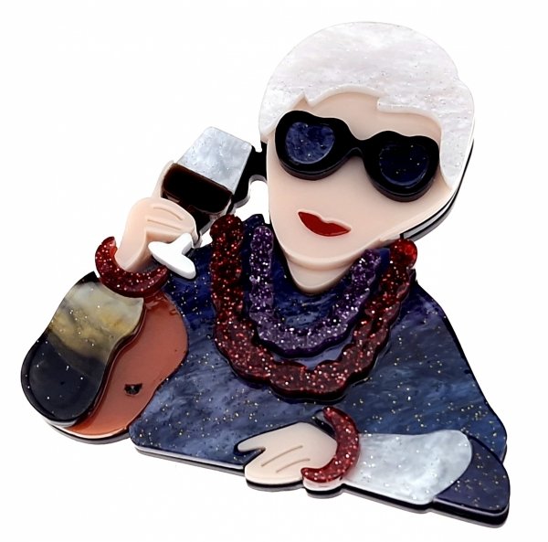 op181 Elegancka broszka przypinka akrylowa do swetra alpaki 