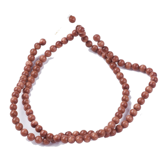 4454 Piasek pustyni kamień naturalny kula 4mm pasmo 36cm