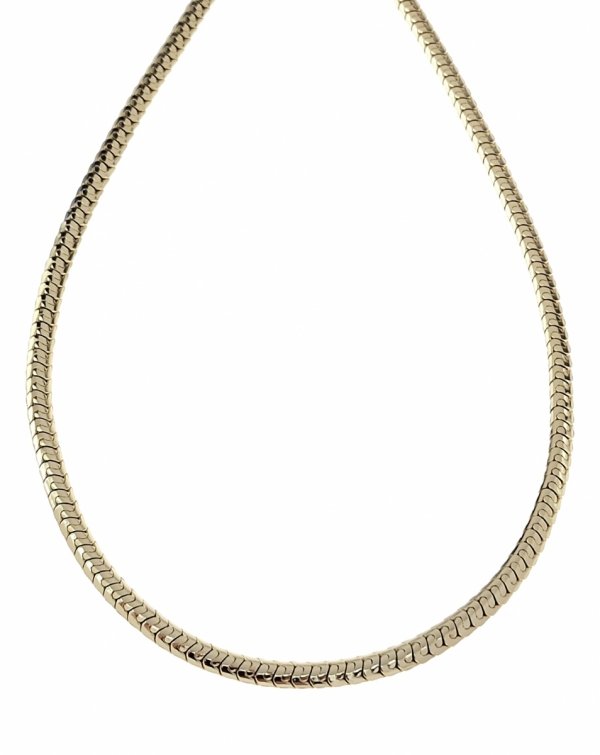 486i Złoty łańcuszek celebrytka 45cm naszyjnik pozłacany 14K 