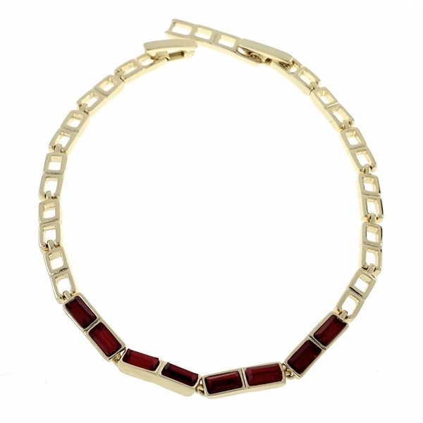 1833c Bransoletka elegancka złota 17+2cm pozłacana 14k Xuping Austrian Crystal