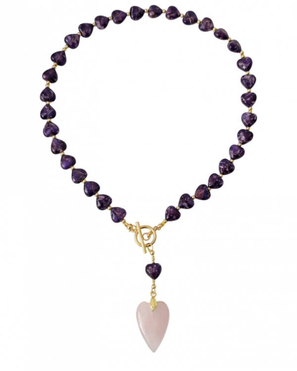 3726f Naszyjnik jaspis cesarski kamień naturalny 55cm stal chirurgiczna nierdzewna