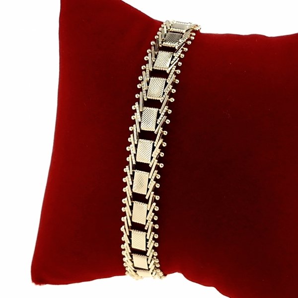 497 Bransoletka elegancka złota 19cm pozłacana 14k Xuping