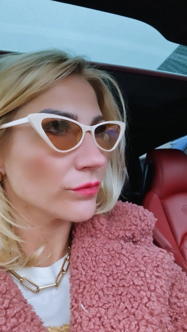 4996 Damskie okulary przeciwsłoneczne kocie ozdobne