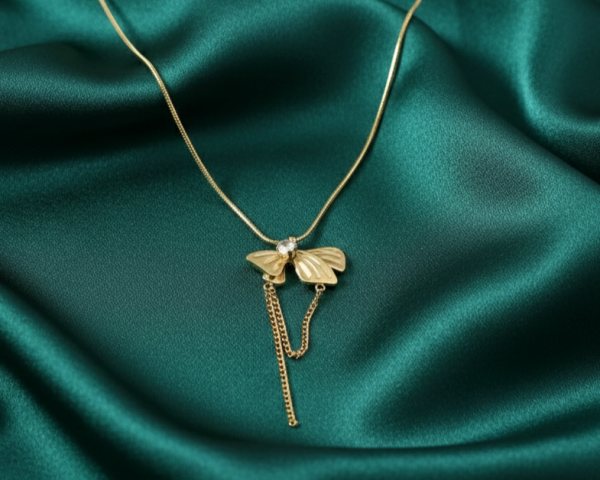 1836 Złoty łańcuszek 43+5cm naszyjnik stal chirurgiczna nierdzewna 316L 