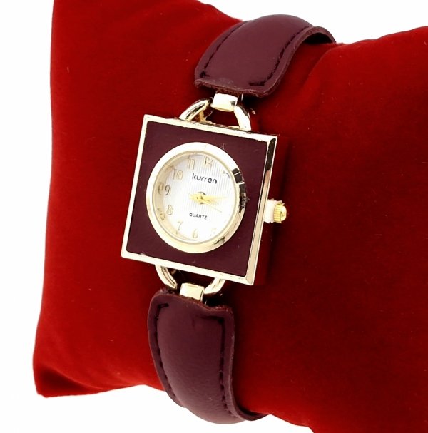 2429 Ekskluzywny damski złoty zegarek Kurren klasyk 