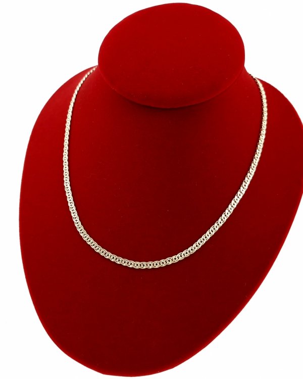 1909 Złoty łańcuszek 60cm pozłacany 14K mona lisa wzór