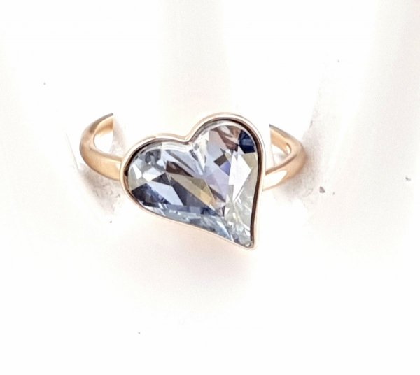 1931g Pierścionek 17,60mm złoty Austrian Crystal pozłacany 